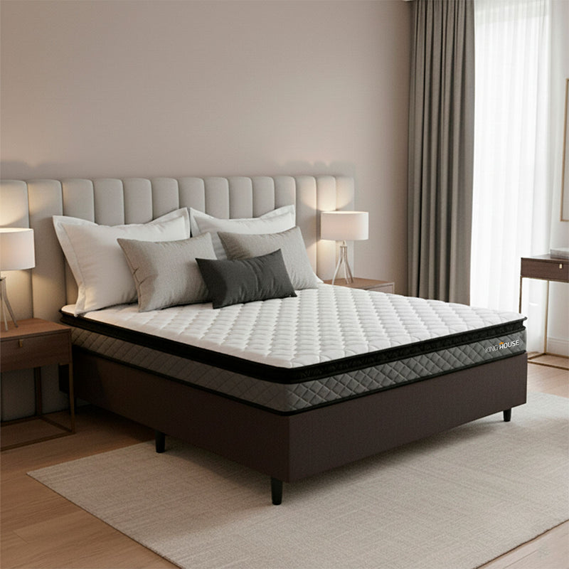Cama Box Espuma Chicago Viúva 128x188 Cinza
