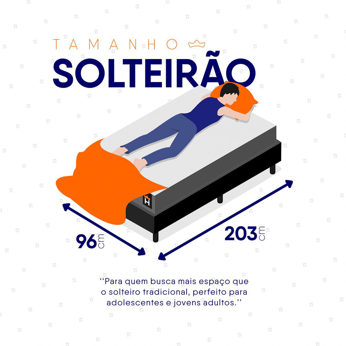 Cama Box Espuma Chicago Solteirão 96x203 Preto