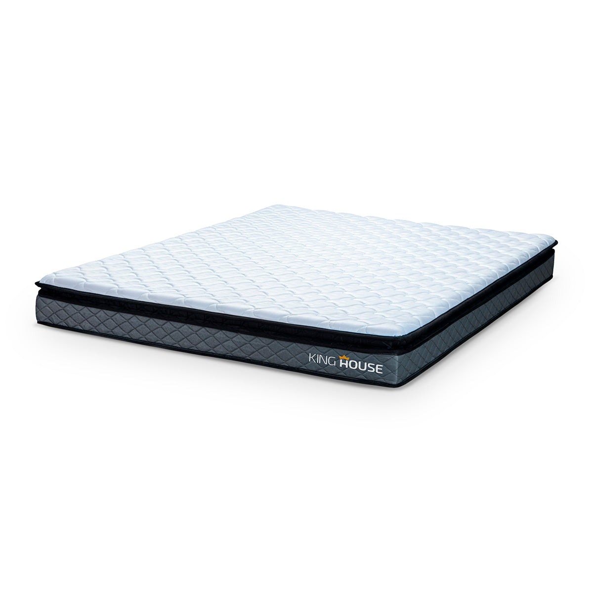 Colchão Espuma D33 Chicago King 193x203x19 Cinza Suporta 120 Kg Por Pessoa