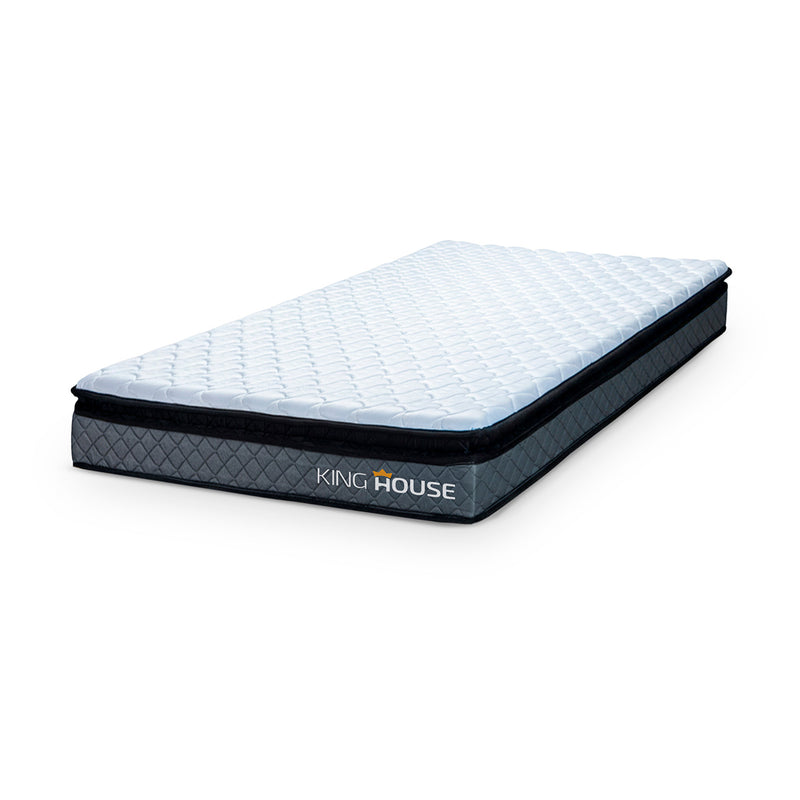 Colchão Espuma D33 Chicago Solteiro 96x203x19 Cinza Suporta 120 Kg Por Pessoa