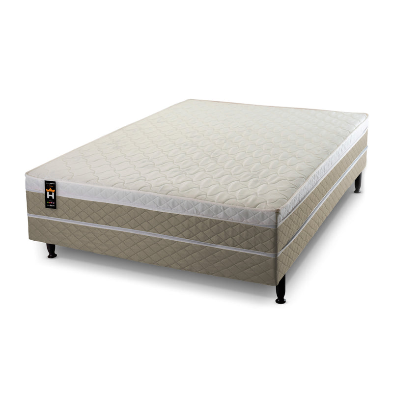 Conjugado Casal Dallas D28 Ortopédico 138x188x56 Bege