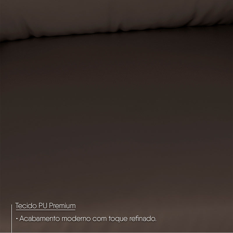 Poltrona do Papai Reclinável Copenhagen Suede Marrom Chocolate