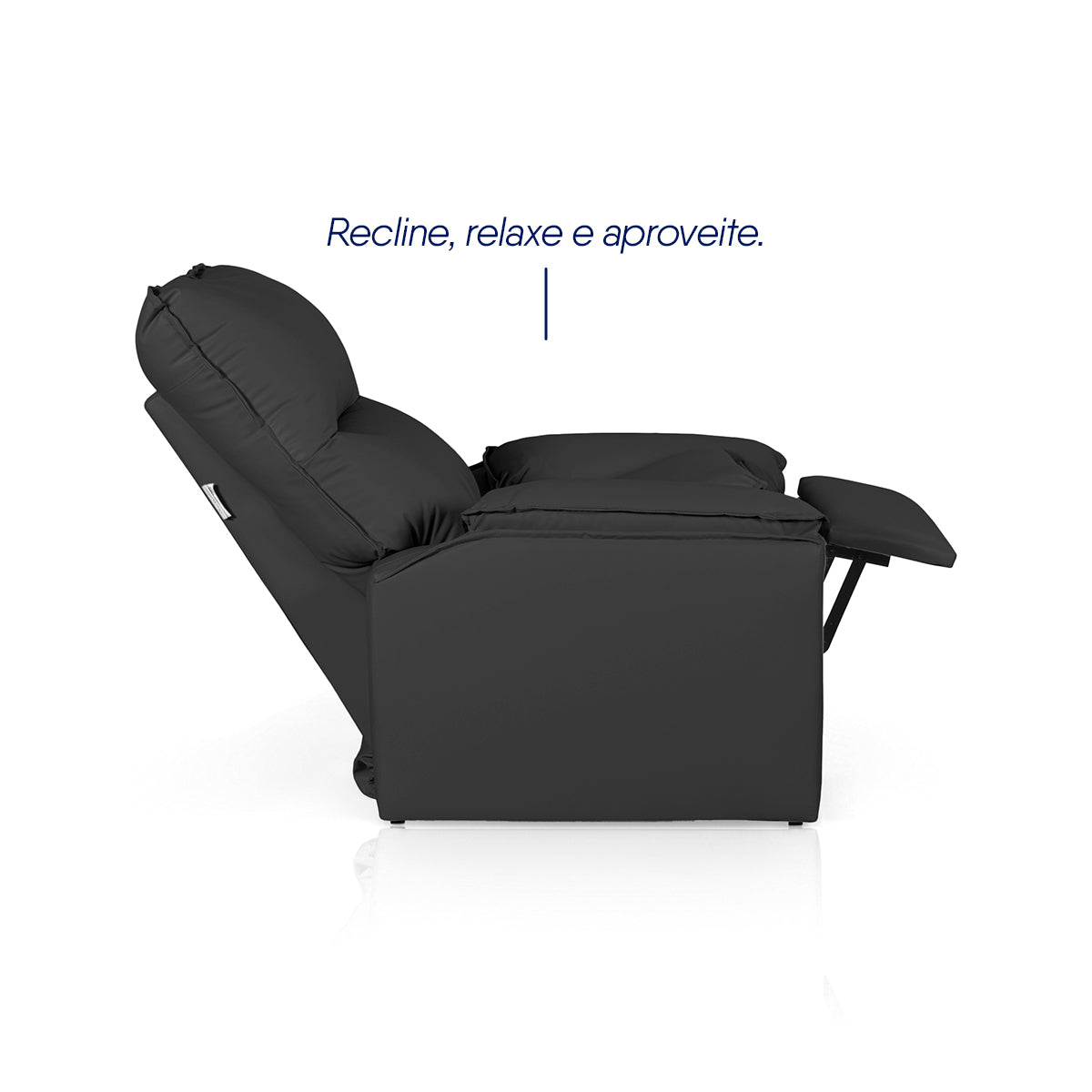Poltrona do Papai Reclinável Copenhagen Corino Preto