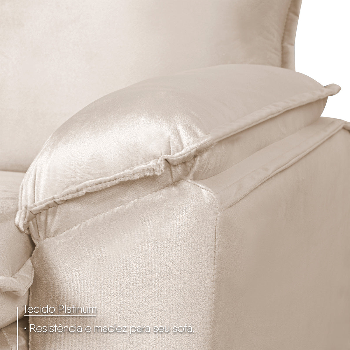 Poltrona do Papai Reclinável Copenhagen Suede Bege