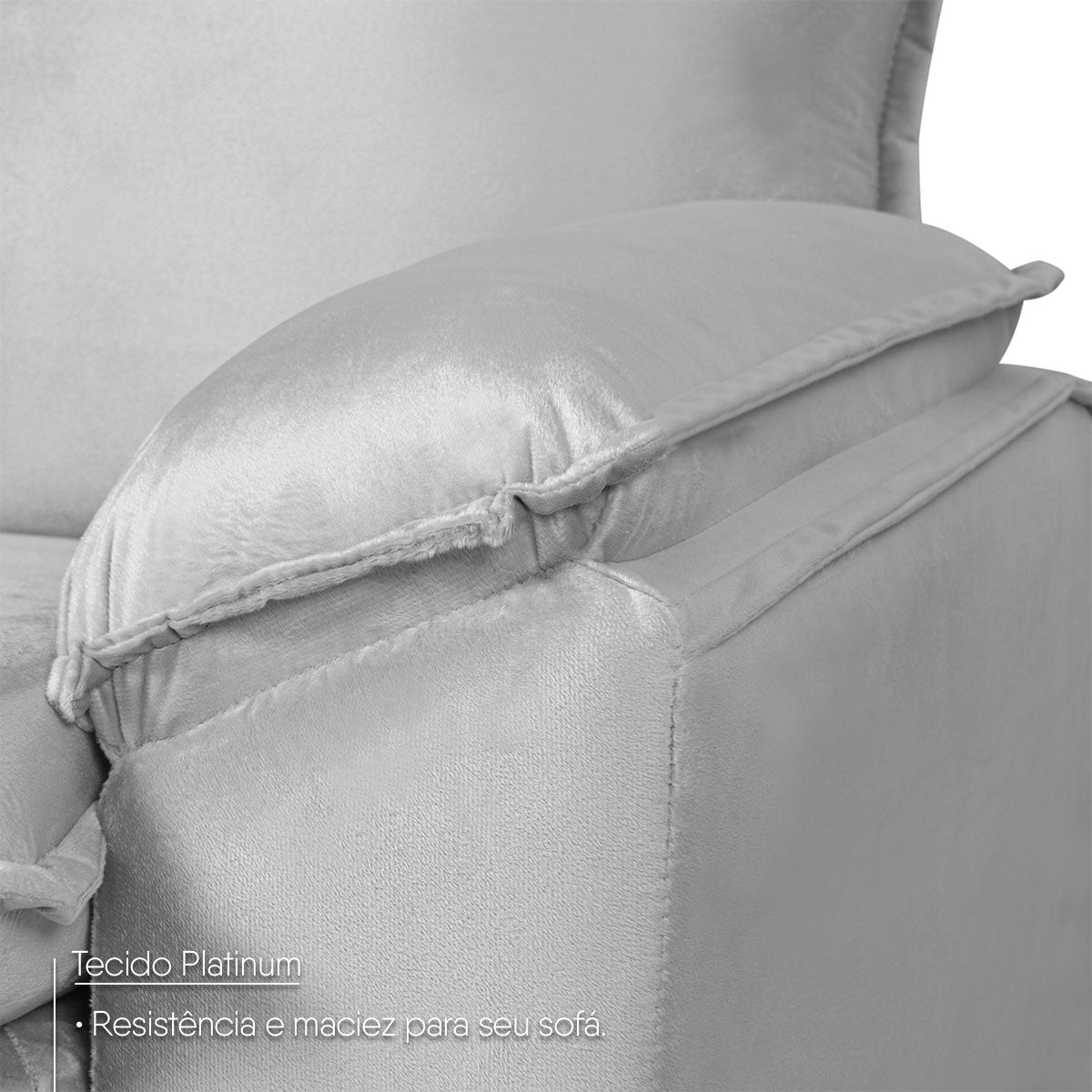 Poltrona do Papai Reclinável Copenhagen Suede Cinza