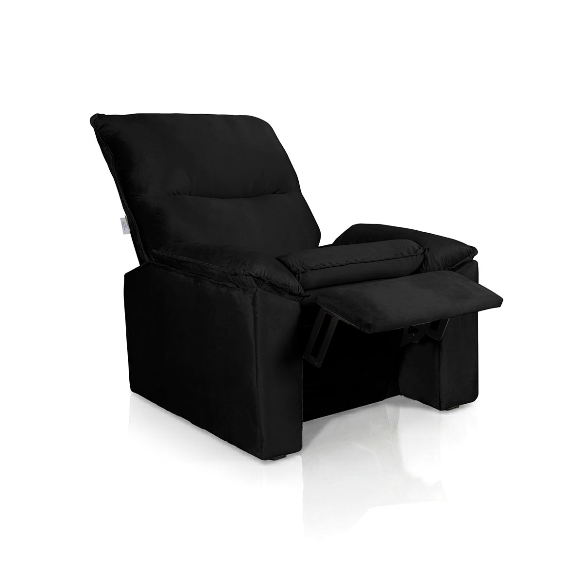 Poltrona do Papai Reclinável Copenhagen Suede Preto