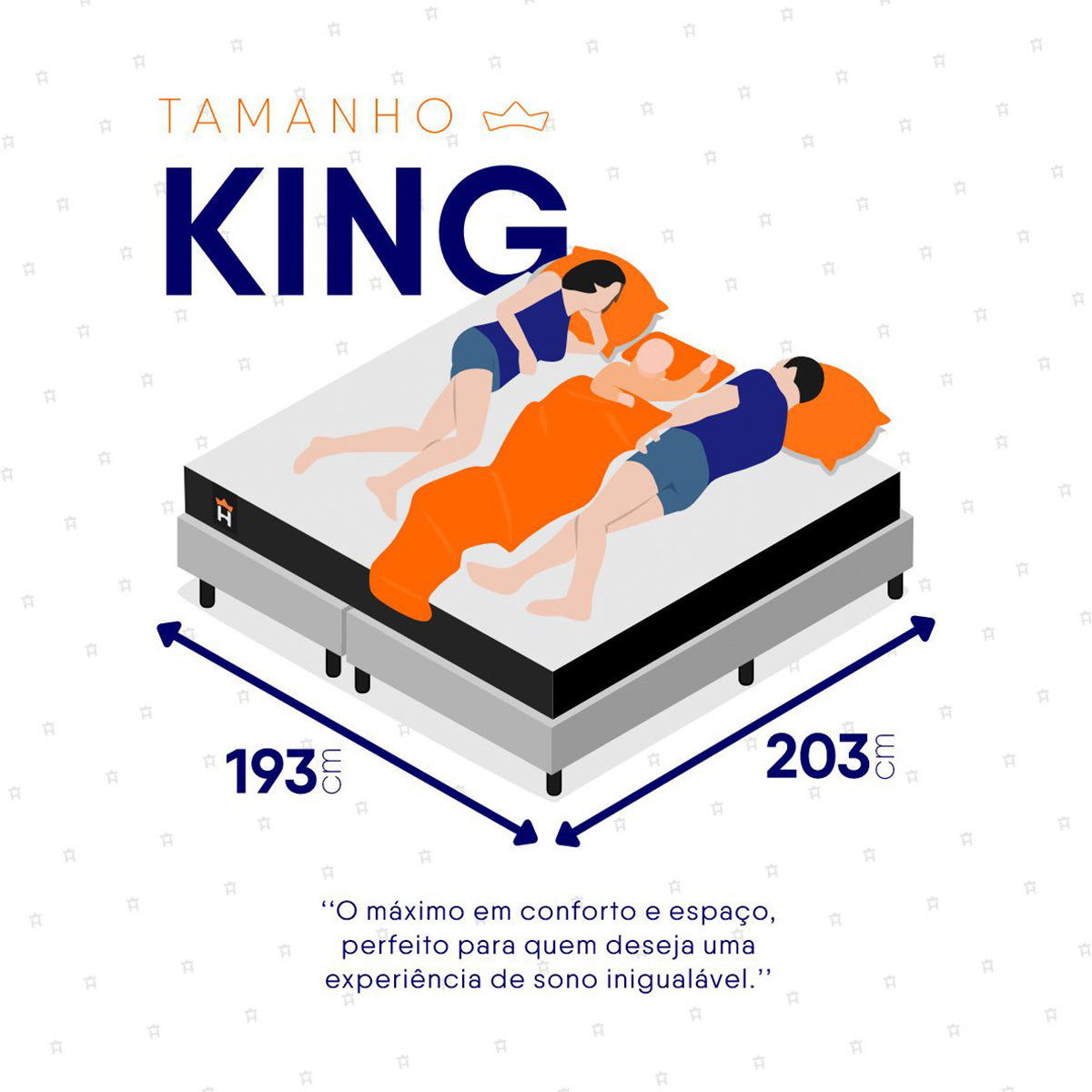 Cama Box Baú Dakota Espuma D33 King 193x203 Preto e Branco