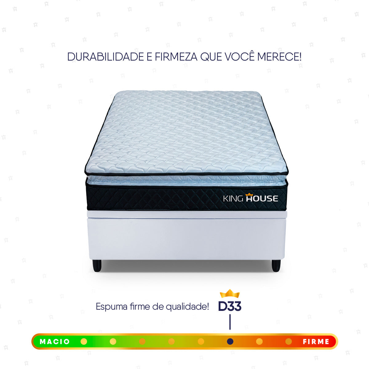 Cama Box Baú Solteirão 96x203 Preto e Branco Dakota Espuma D33