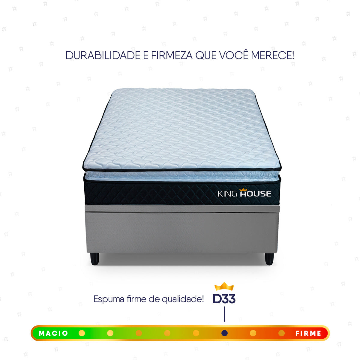 Cama Box Baú Solteiro 88x188 Preto e Cinza Dakota Espuma D33