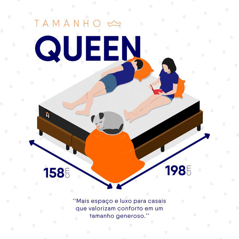 Cama Box Baú Dakota Espuma D33 Queen 158x198 Preto e Marrom