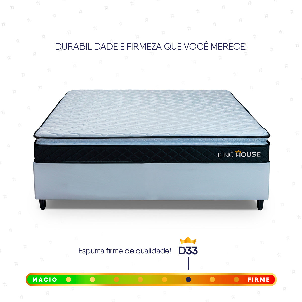 Cama Box Viúva 128x188 Branco Dakota Espuma D33