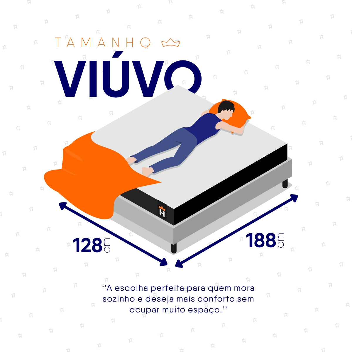 Cama Box Viúva 128x188 Branco Dakota Espuma D33