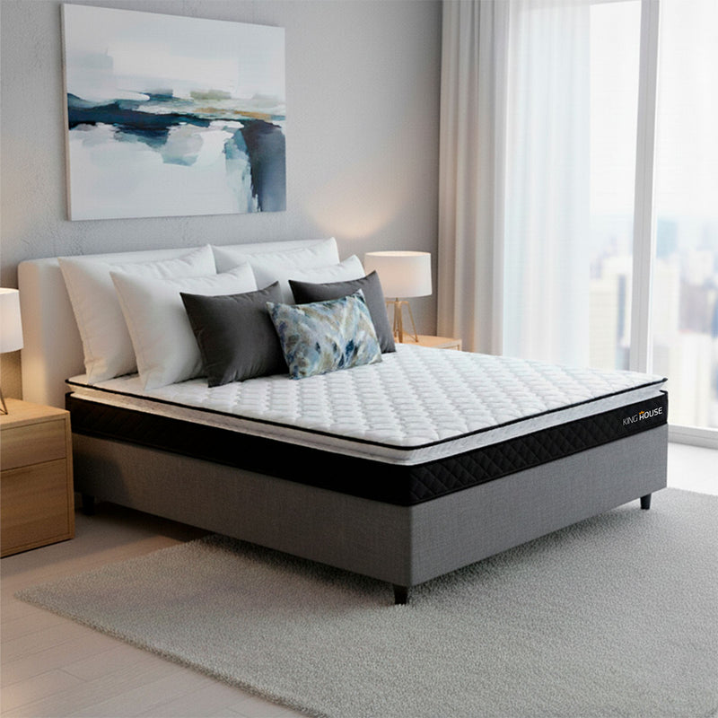 Cama Box Viúva 128x188 Cinza Dakota Espuma D33
