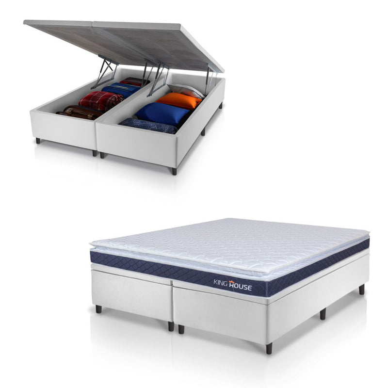 Cama Box Baú Durban Espuma D28 King 193x203 King House