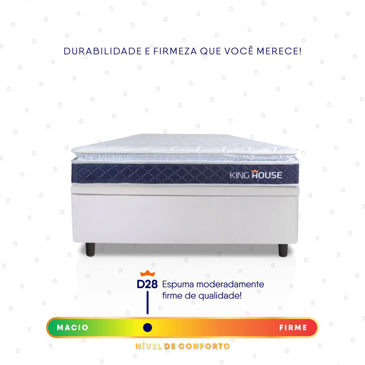 Cama Box Baú Durban Espuma D28 Solteiro 88x188 King House