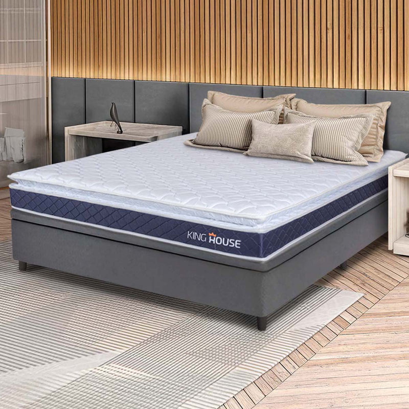 Cama Box Baú Durban Espuma D28 Casal 138x188 King House