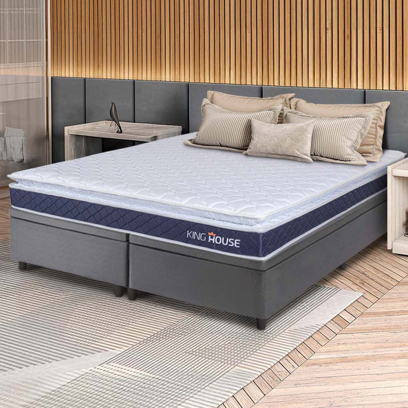 Cama Box Baú Durban Espuma D28 Queen 158x198 King House