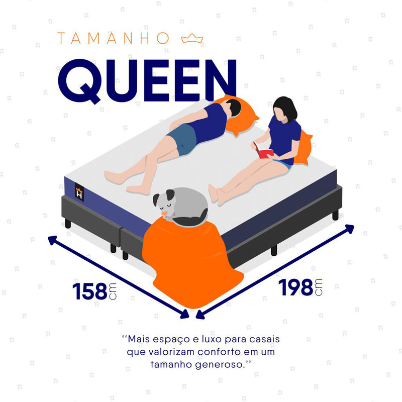 Cama Box Baú Durban Espuma D28 Queen 158x198 King House