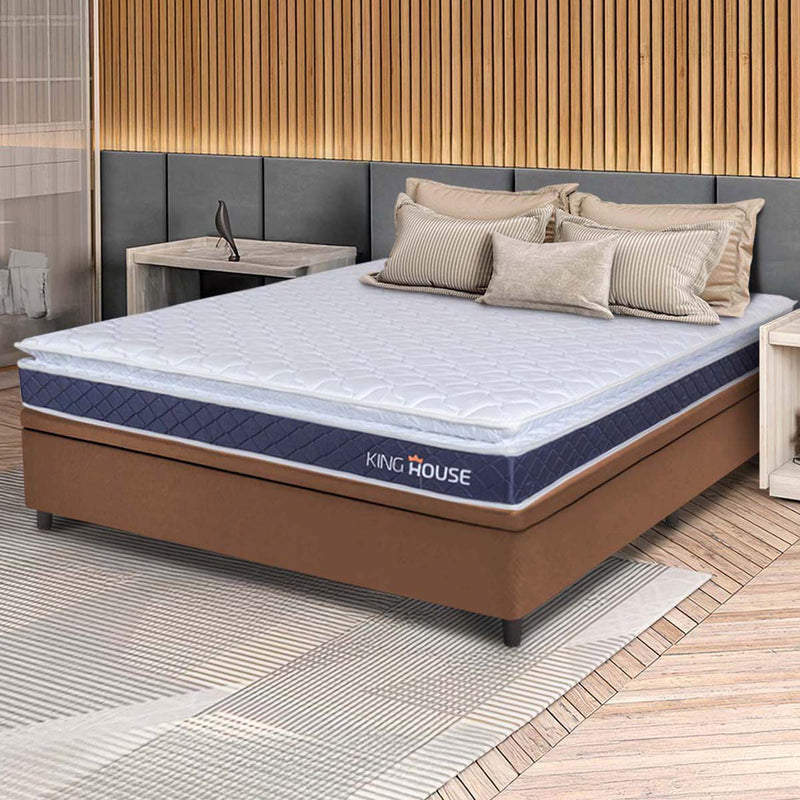 Cama Box Baú Durban Espuma D28 Casal 138x188 King House