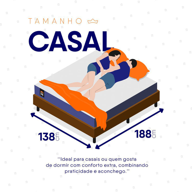 Cama Box Baú Durban Espuma D28 Casal 138x188 King House