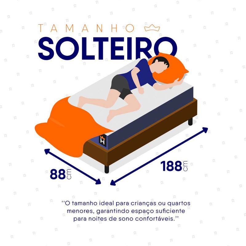 Cama Box Baú Durban Espuma D28 Solteiro 88x188 King House
