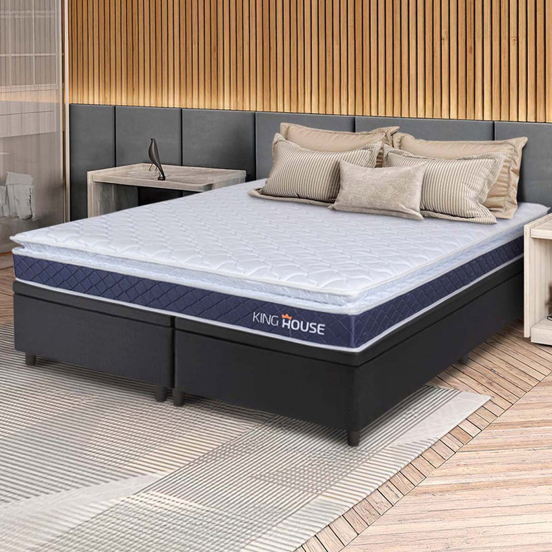 Cama Box Baú Durban Espuma D28 Queen 158x198 King House