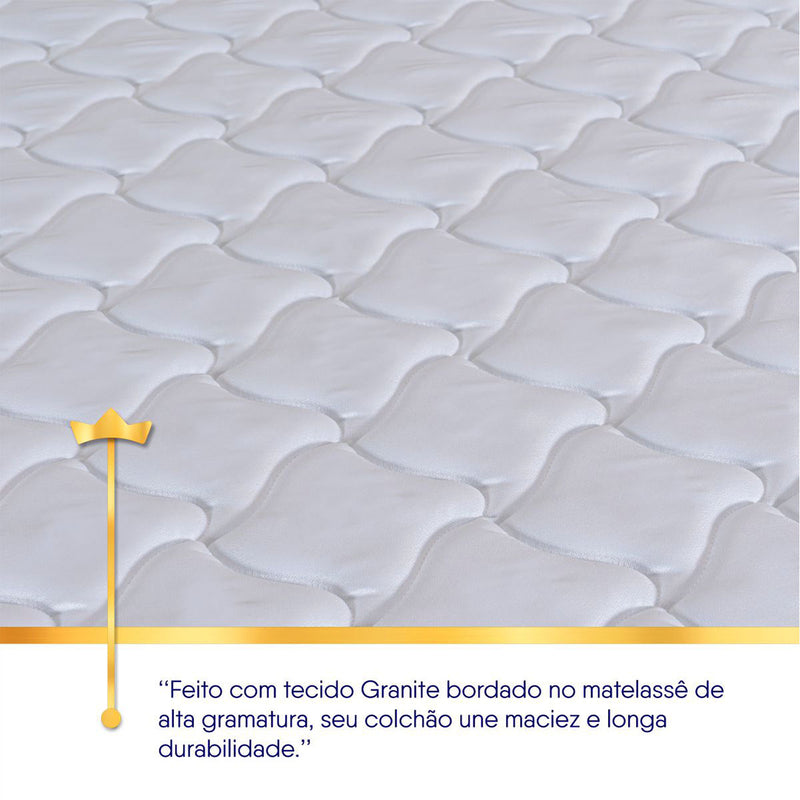 Cama Box Durban Espuma D28 Casal 138x188 Branco King House