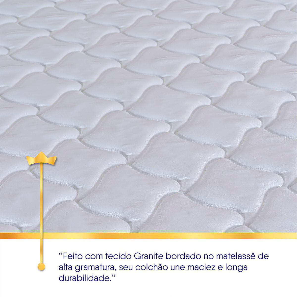 Cama Box Durban Espuma D28 Queen 158x198 Branco King House