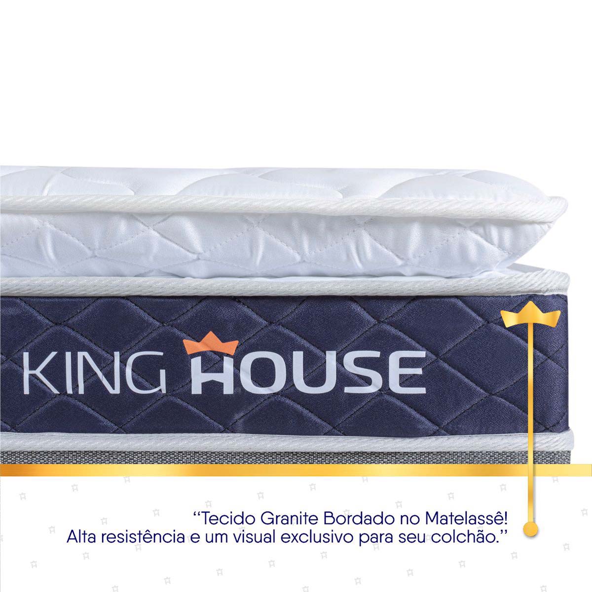 Cama Box Durban Espuma D28 Solteiro 88x188 Branco King House