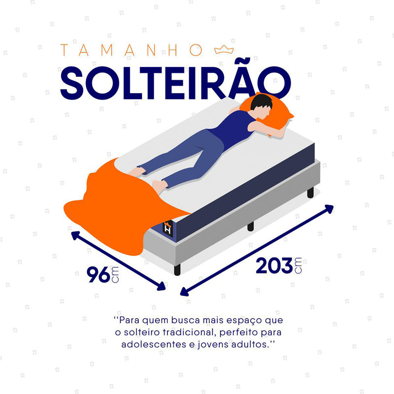 Cama Box Durban Espuma D28 Solteiro 96x203 Branco King House
