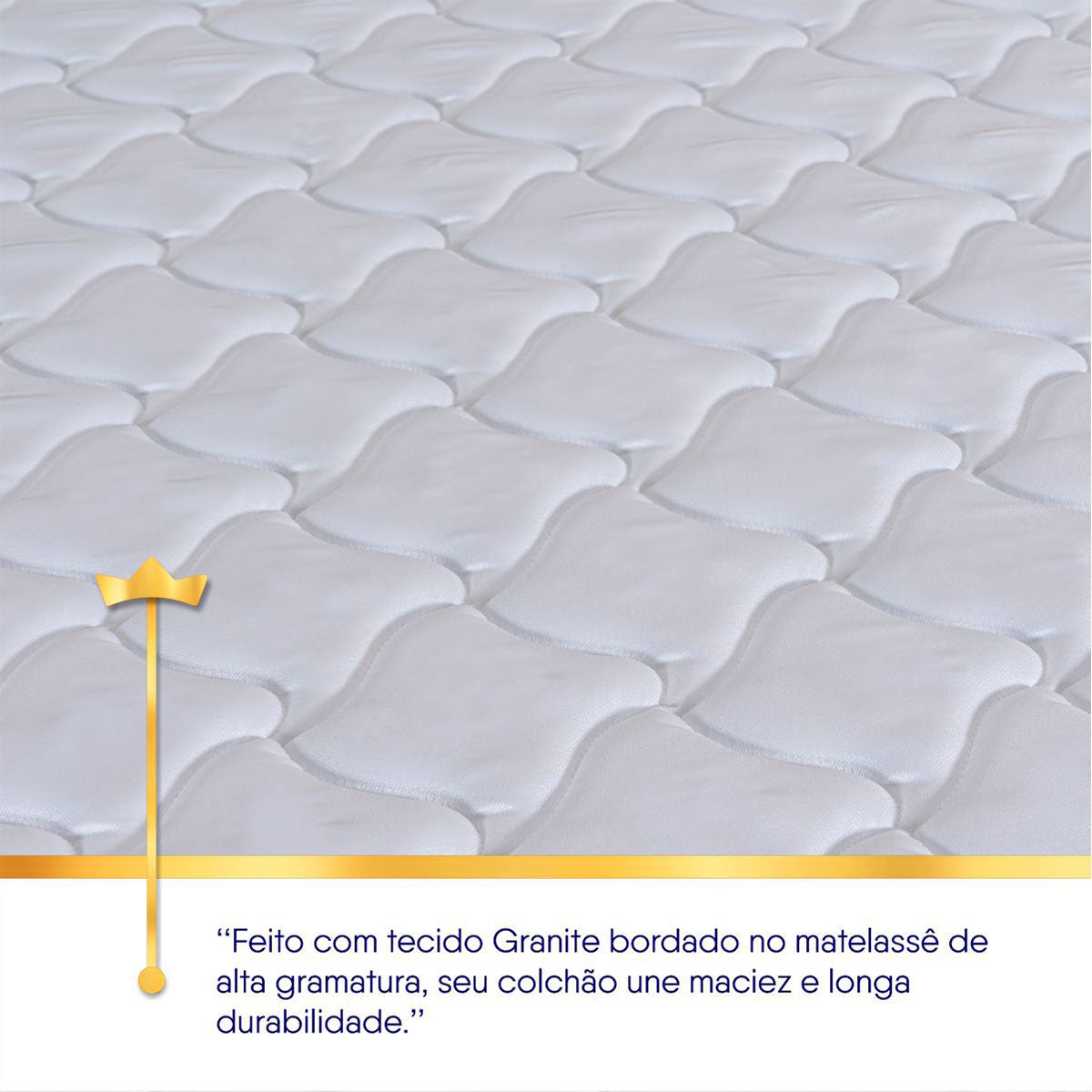 Cama Box Durban Espuma D28 Casal 138x188 Cinza King House