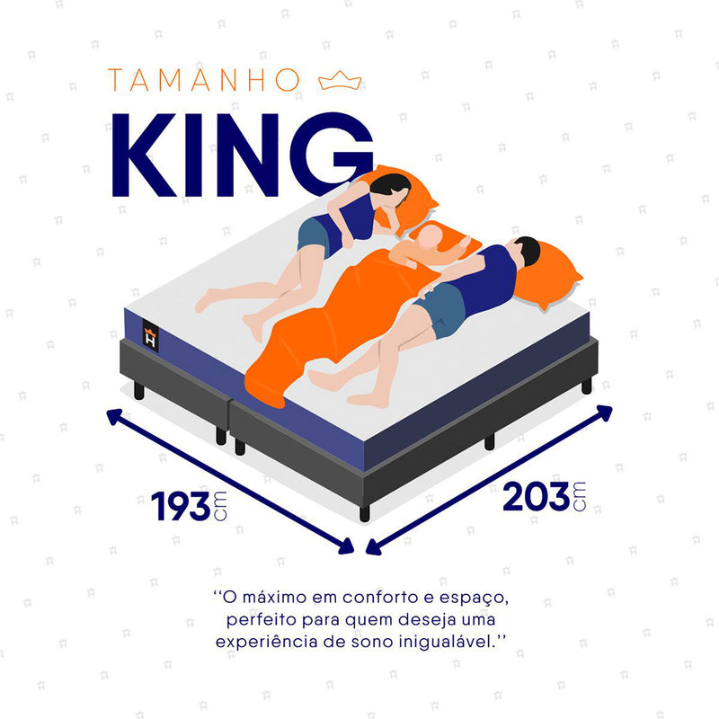 Cama Box Durban Espuma D28 King 193x203 Cinza King House