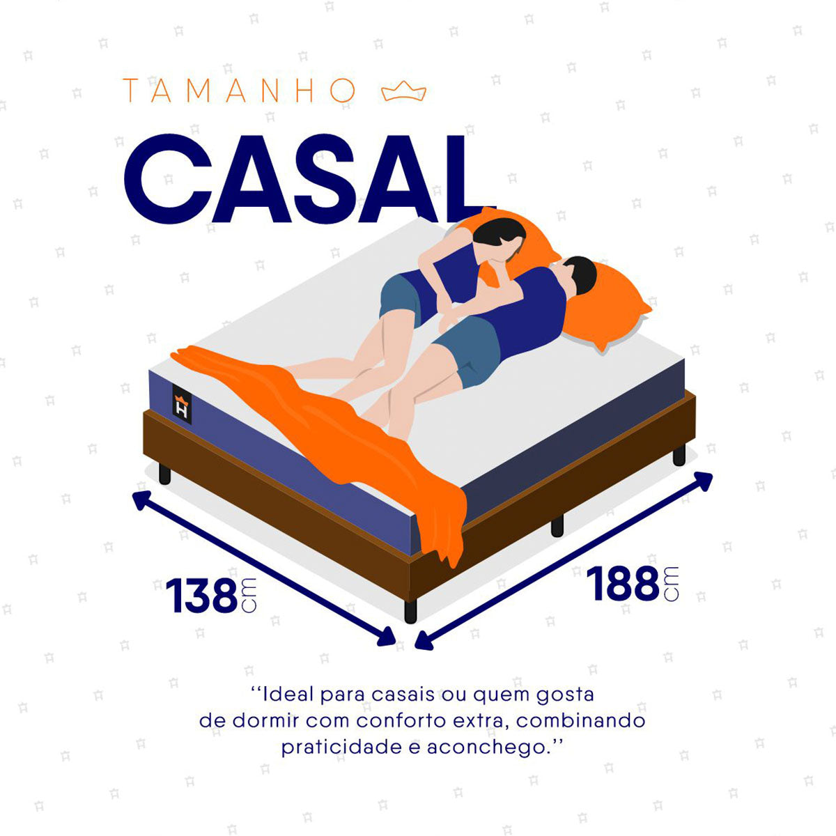 Cama Box Durban Espuma D28 Casal 138x188 Marrom King House