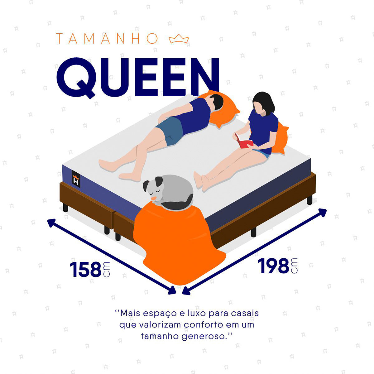 Cama Box Durban Espuma D28 Queen 158x198 Marrom King House