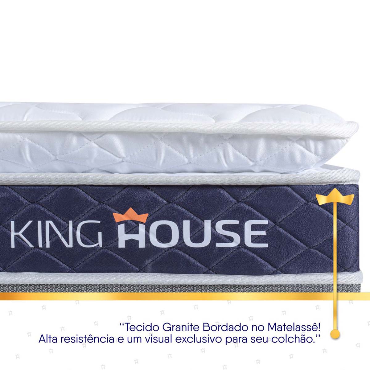 Cama Box Durban Espuma D28 King 193x203 Marrom King House