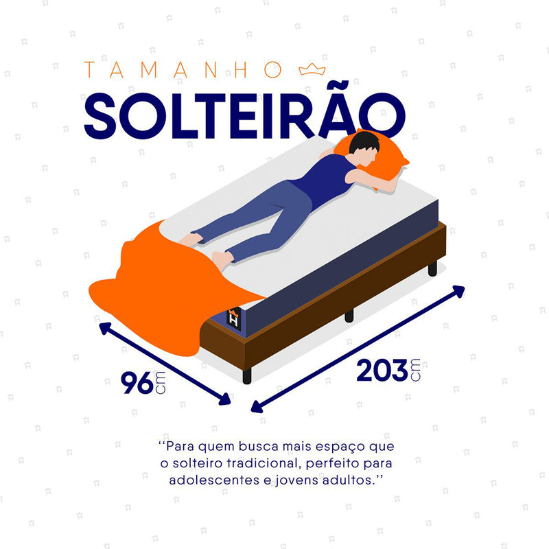 Cama Box Durban Espuma D28 Solteiro 96x203 Marrom King House