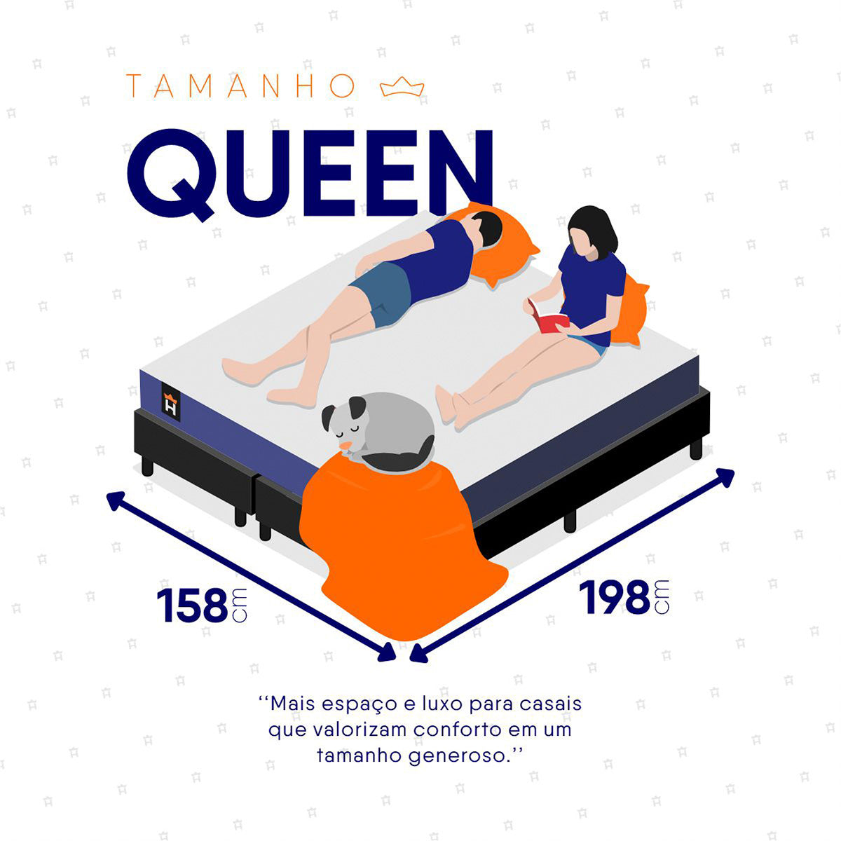 Cama Box Durban Espuma D28 Queen 158x198 Preto King House