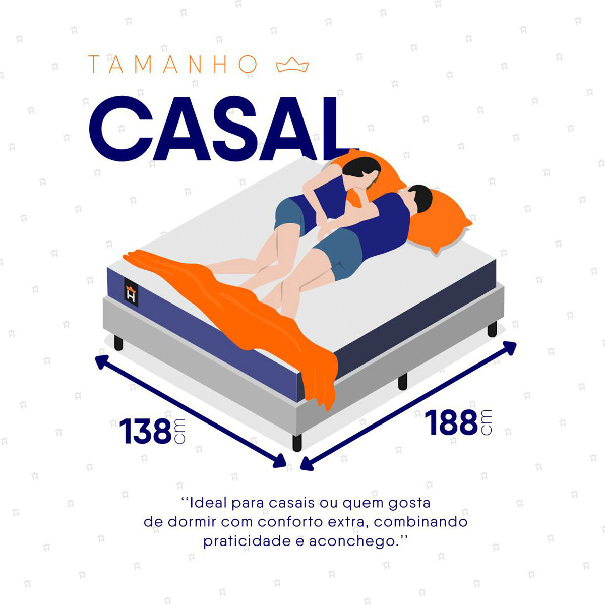 Colchão Durban Azul Espuma D28 Casal 138x188x19