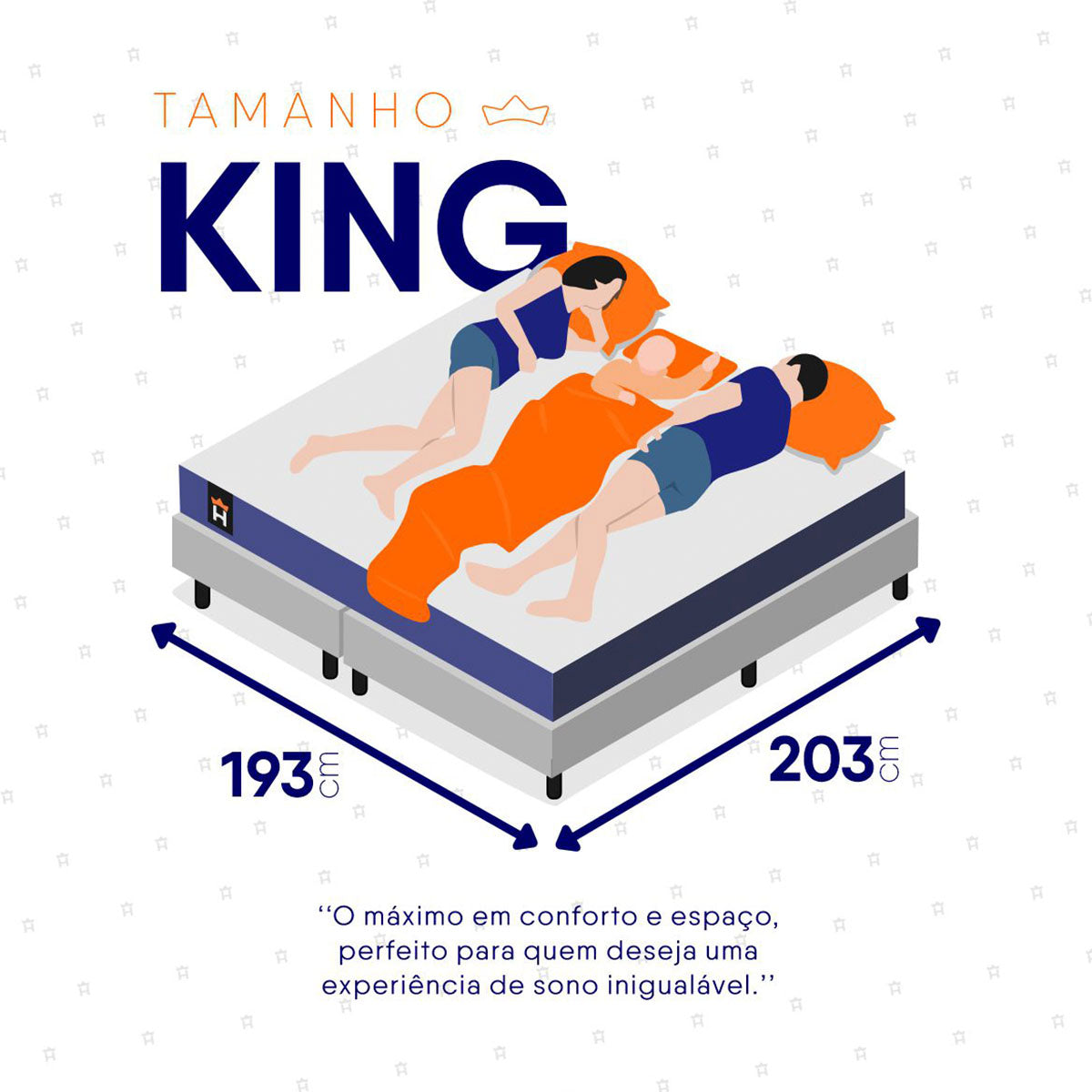 Colchão Durban Azul Espuma D28 King 193x203x19