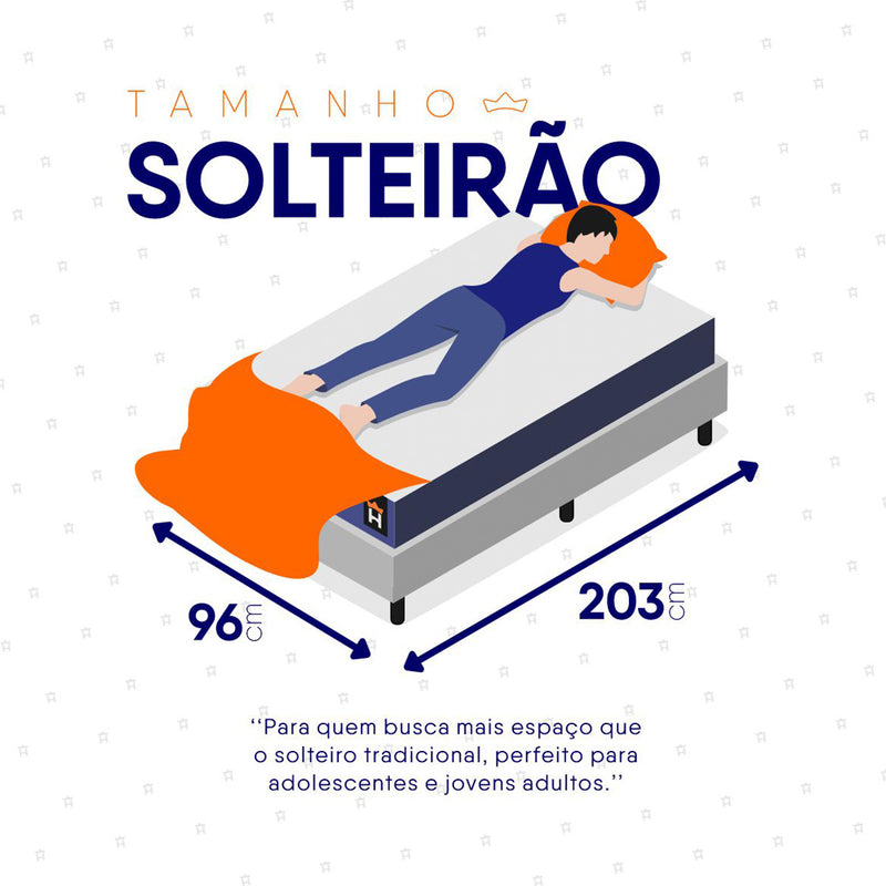 Colchão Durban Azul Espuma D28 Solteiro 96x203x19