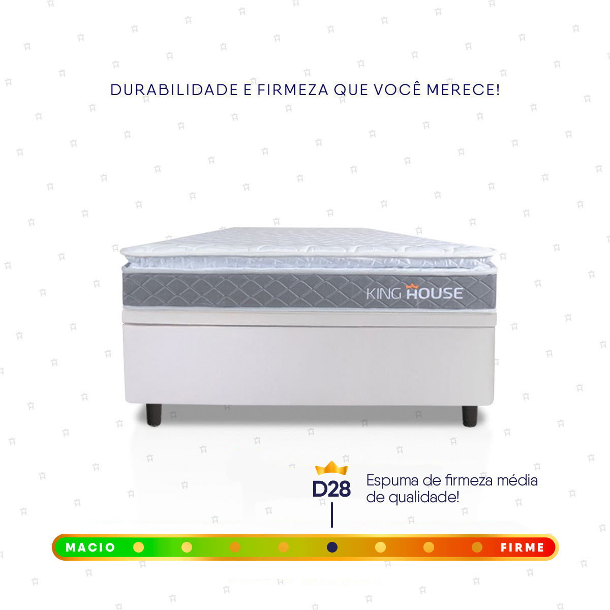 Cama Box Baú Durban Espuma D28 Solteiro 88x188 King House
