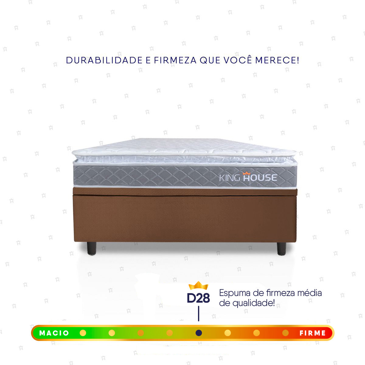 Cama Box Baú Durban Espuma D28 Solteiro 88x188 King House