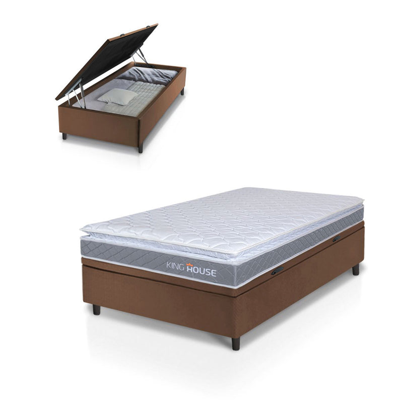 Cama Box Baú Durban Espuma D28 Solteiro 88x188 King House