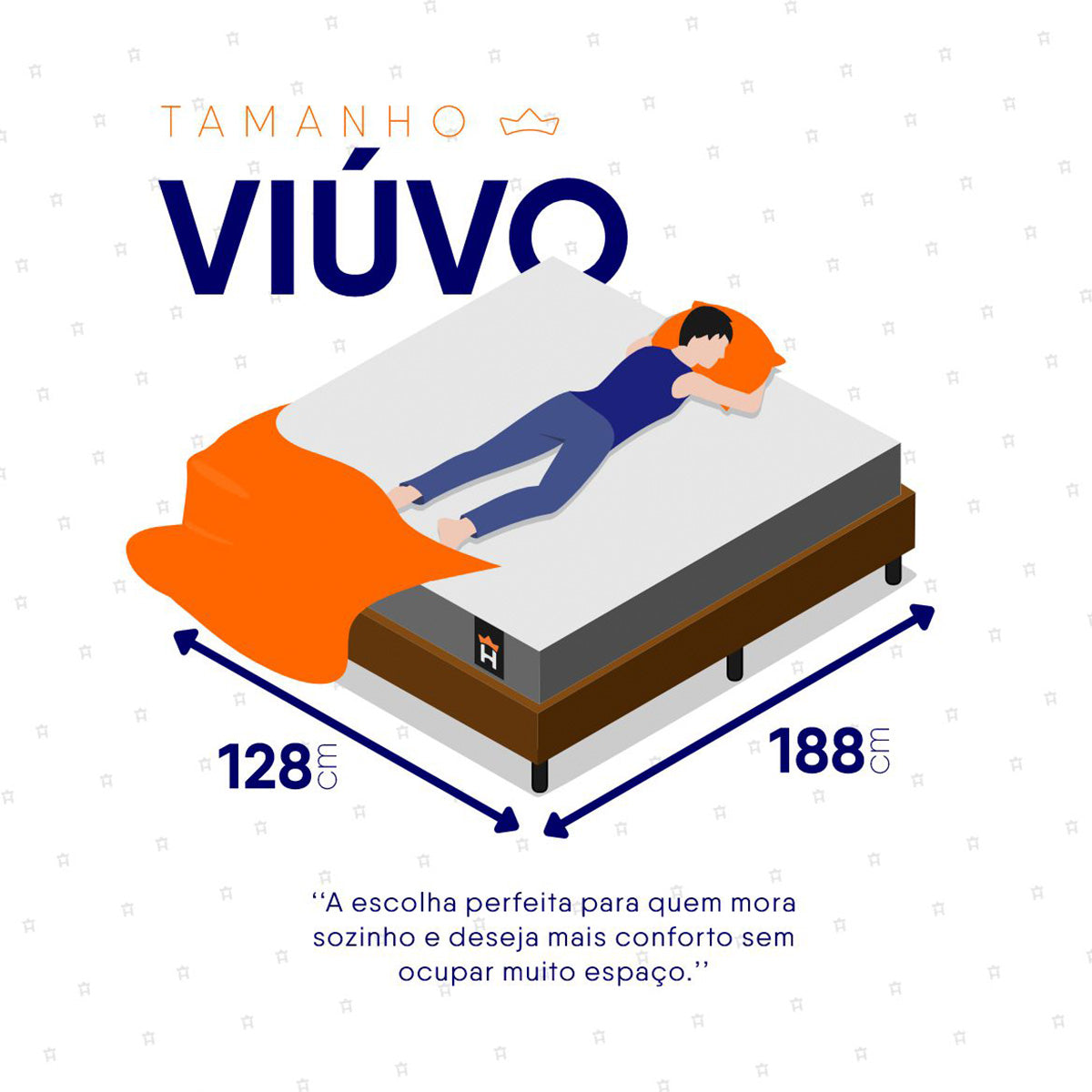 Cama Box Durban Espuma D28 Viúva 128x188 Marrom King House