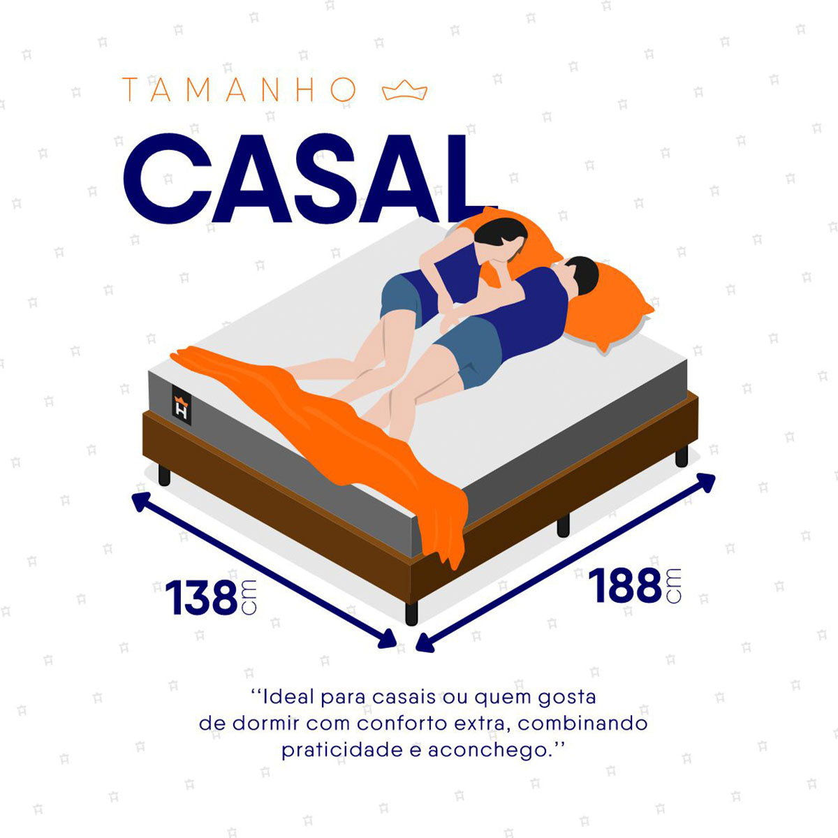 Cama Box Durban Espuma D28 Casal 138x188 Marrom King House
