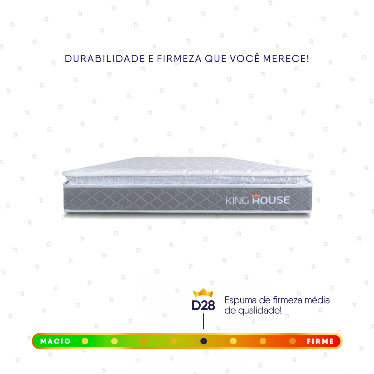 Colchão Durban Cinza Espuma D28 Solteiro 96x203x19
