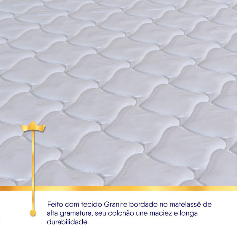 Colchão Durban Cinza Espuma D28 Solteiro 96x203x19
