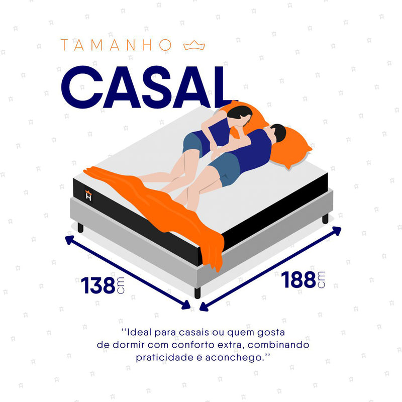 Colchão Casal Durham 138x188x22 Preto c/ Molas Ensacadas Espuma D26 Suporta 110 Kg Por Pessoa