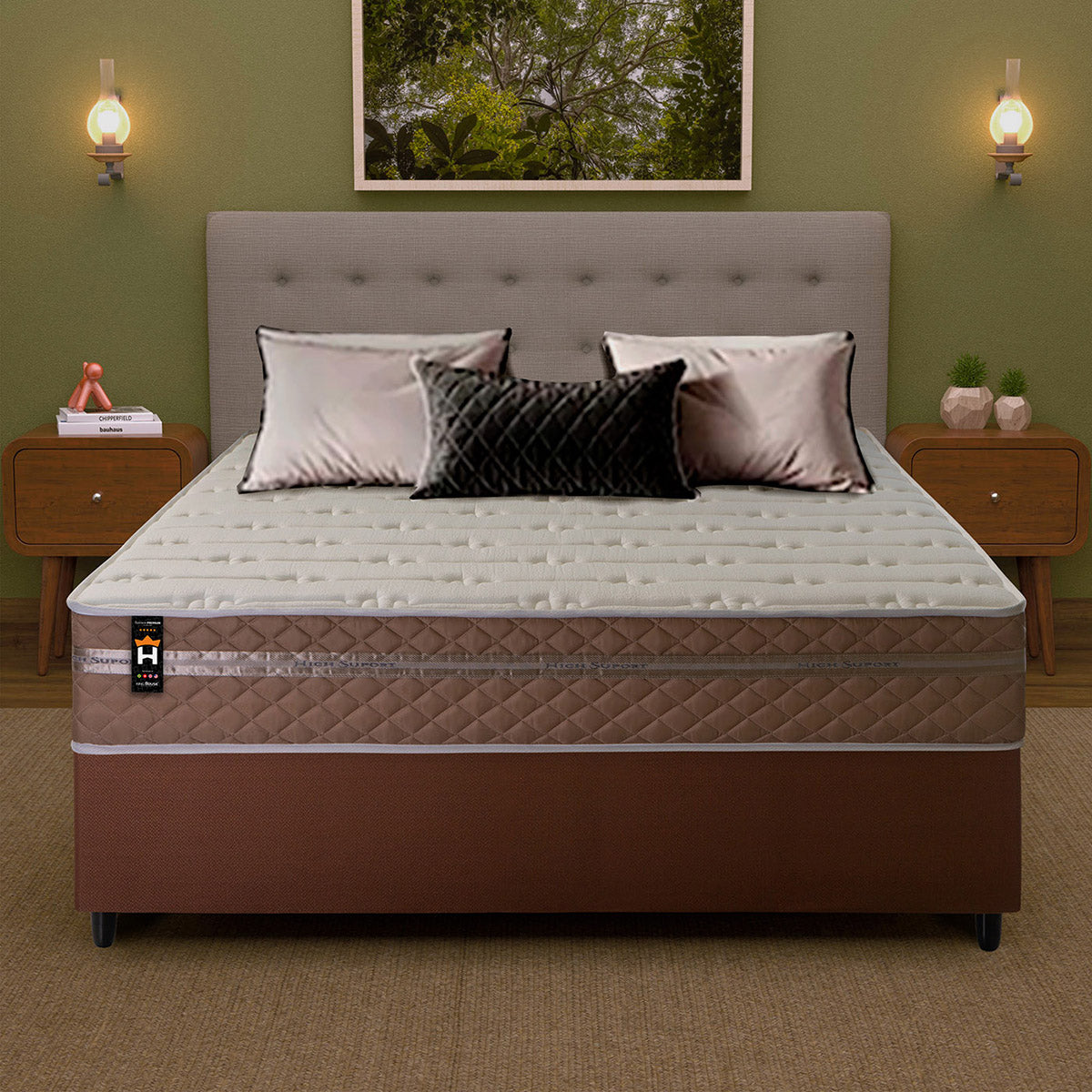 Cama Box Molas Ensacadas Georgia Casal 138x188 King House