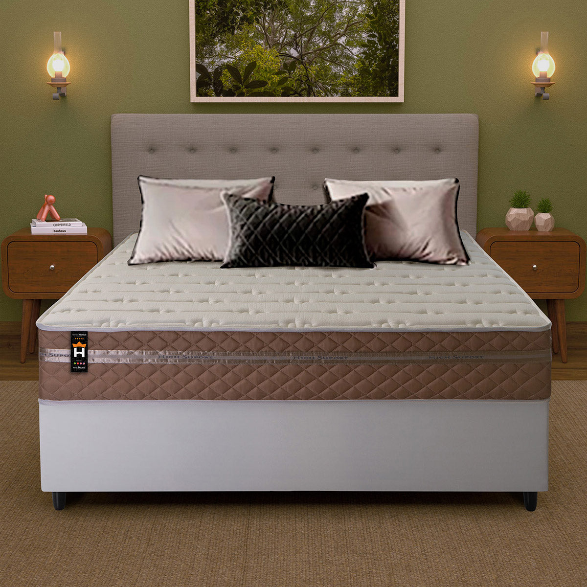 Cama Box Molas Ensacadas Georgia Casal 138x188 King House